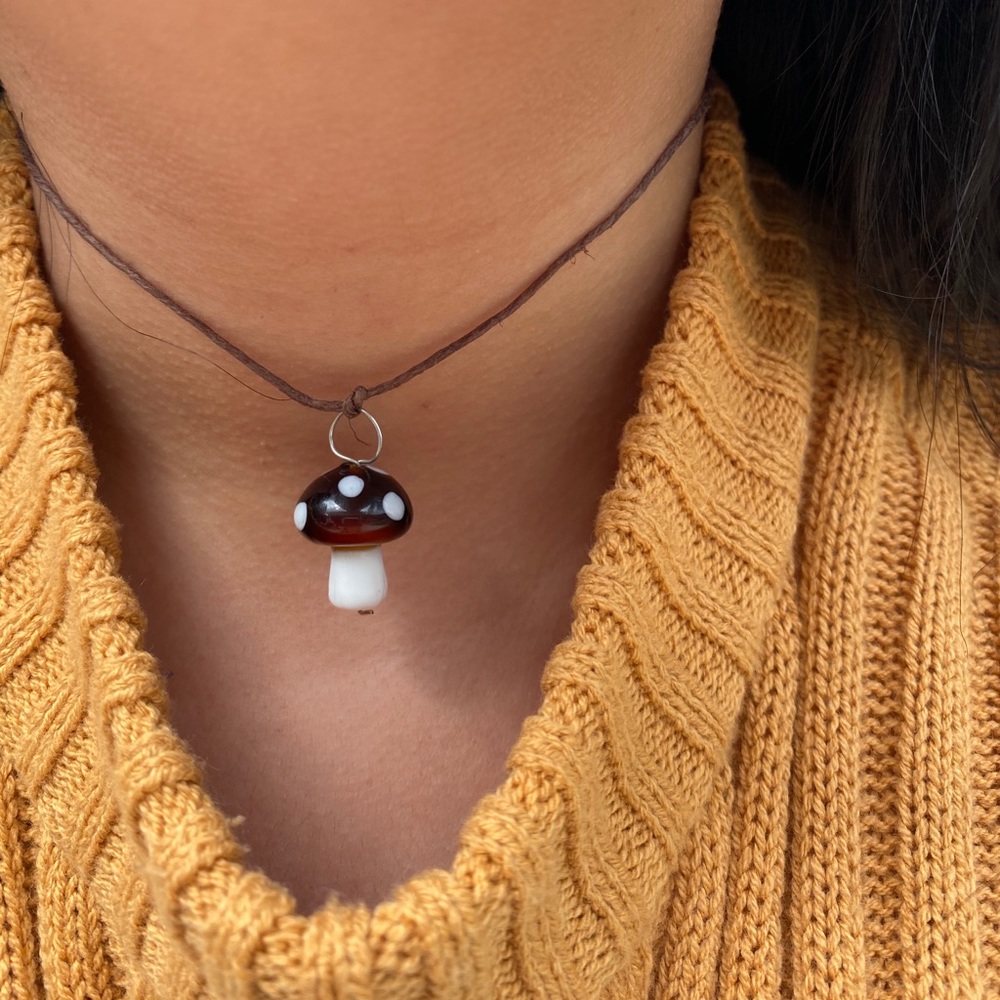 Mushroom Necklace!